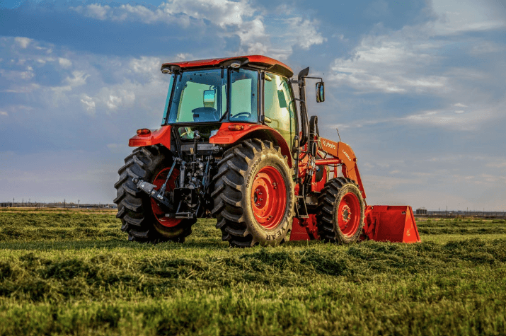 Rear of Kubota tractor